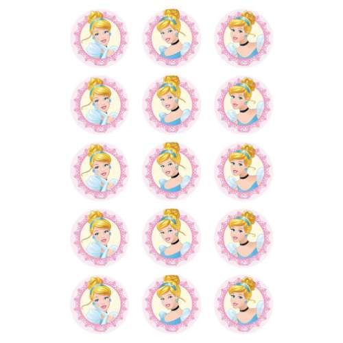 Cinderella Edible Icing Cupcake Images - Click Image to Close